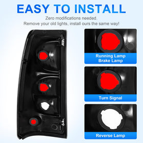ELH tail lights installed on a Silverado demonstrating factory-fit appearance