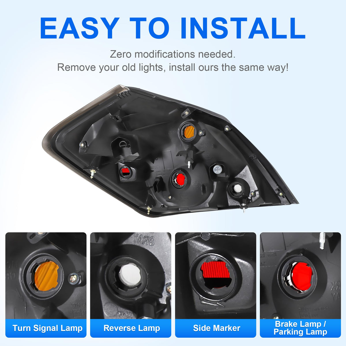 ELH rear housing and mounting points showing plug-and-play installation benefit
