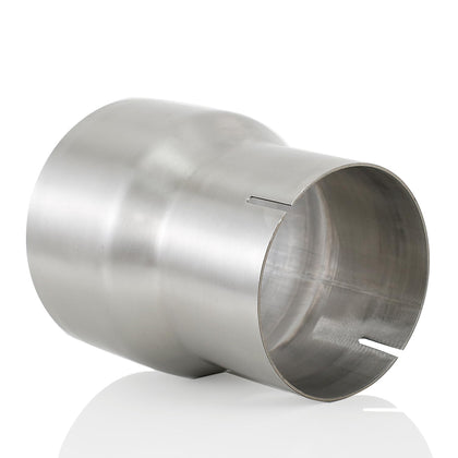 eLifecenter adapter front view showing 4" ID to 5" OD and durable T304 finish