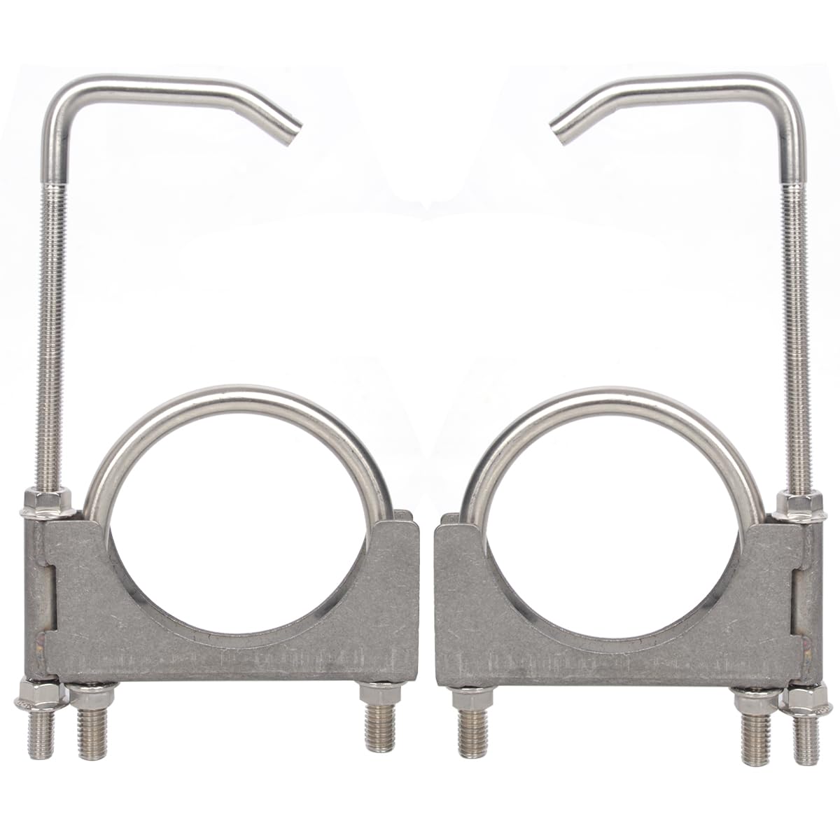 eLifecenter front view of exhaust clamp package showing contents and durability