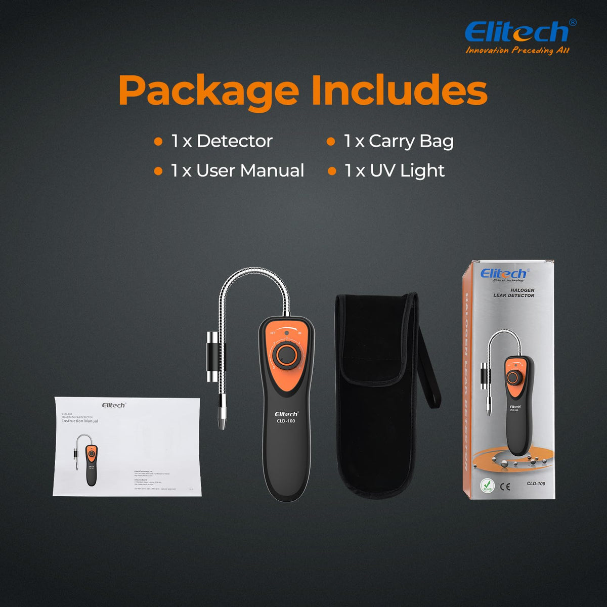Elitech CLD-100 on workshop bench demonstrating professional service readiness