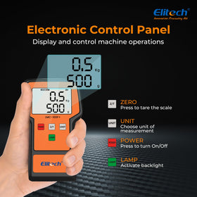 Elitech scale side profile emphasizing compact design for easy storage and handling