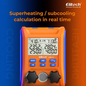 Elitech LMG-10 back view with hanging hook for hands-free field work