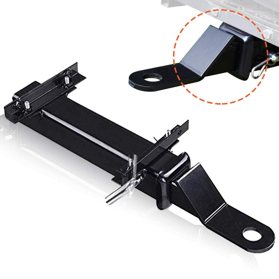 ELITEWILL front view showing hitch receiver and benefits for easy installation