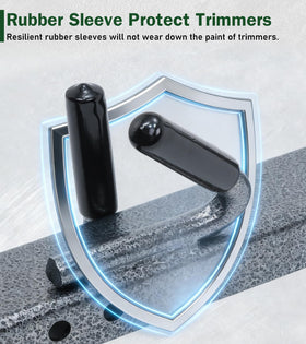 ELITEWILL close-up of 360° padded cradle protecting trimmer shaft from wear