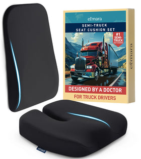 Elmara front view of seat and lumbar set showing full coverage and comfort
