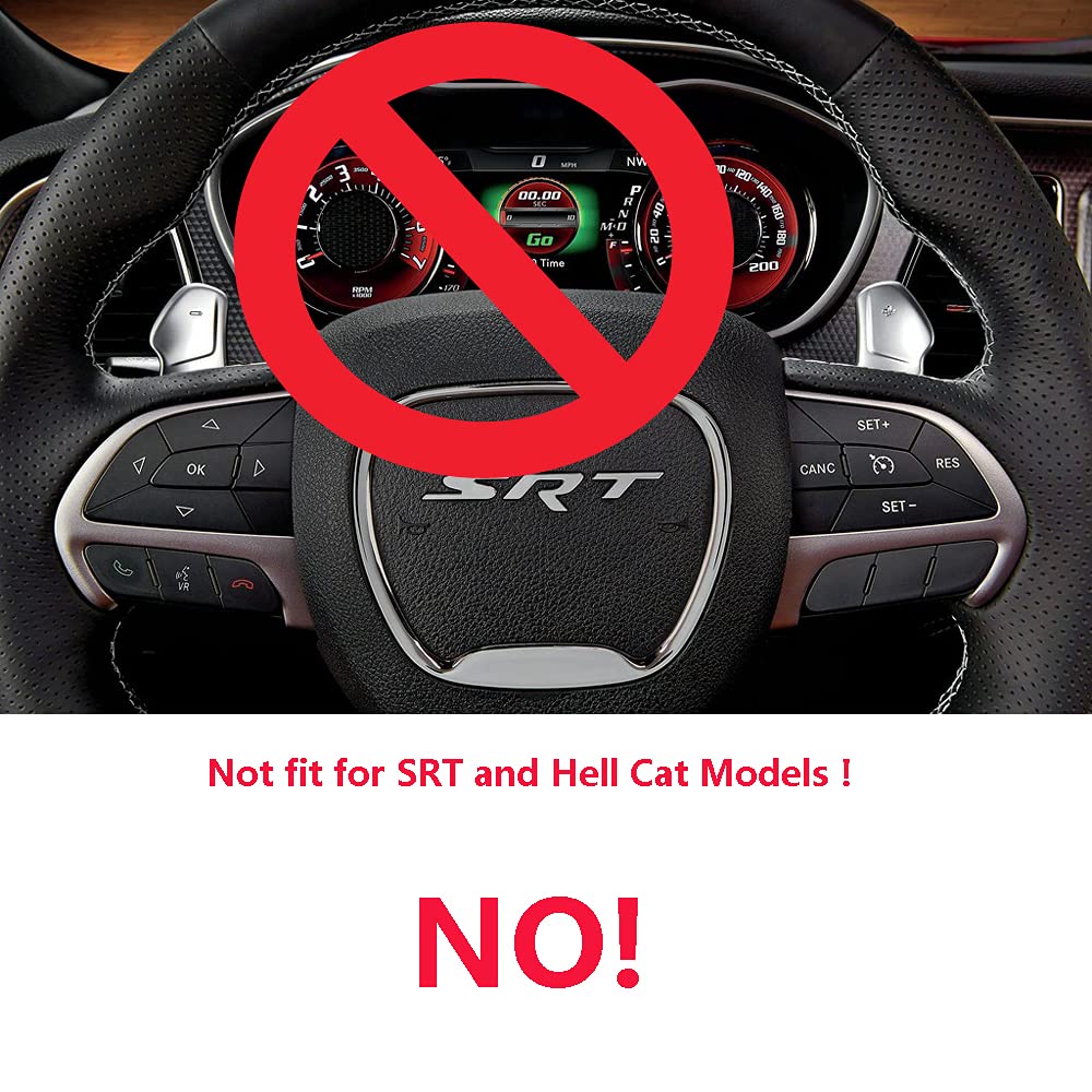ELONN installed on Dodge Charger steering wheel demonstrating easier fingertip access