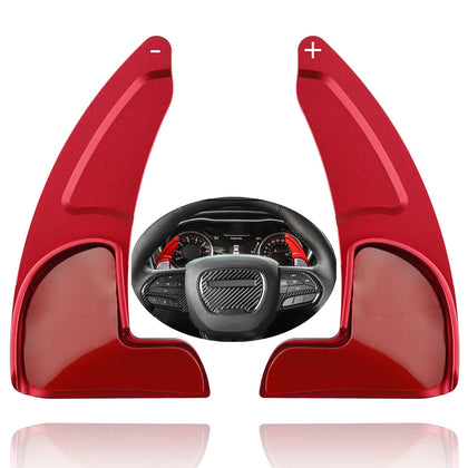 ELONN front view of red paddle extension showing sporty styling and improved reach
