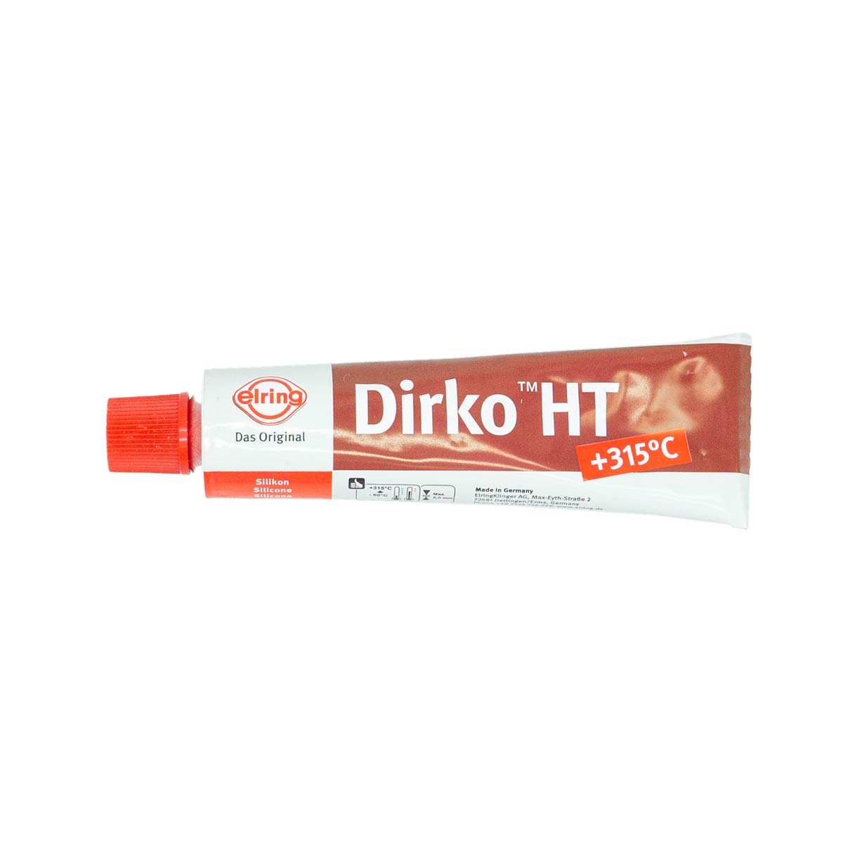 Close-up texture of Elring Dirko HT silicone emphasizing smooth bead control