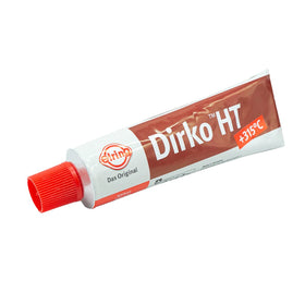 Hand holding Elring Dirko HT tube to show 70ml size and easy handling