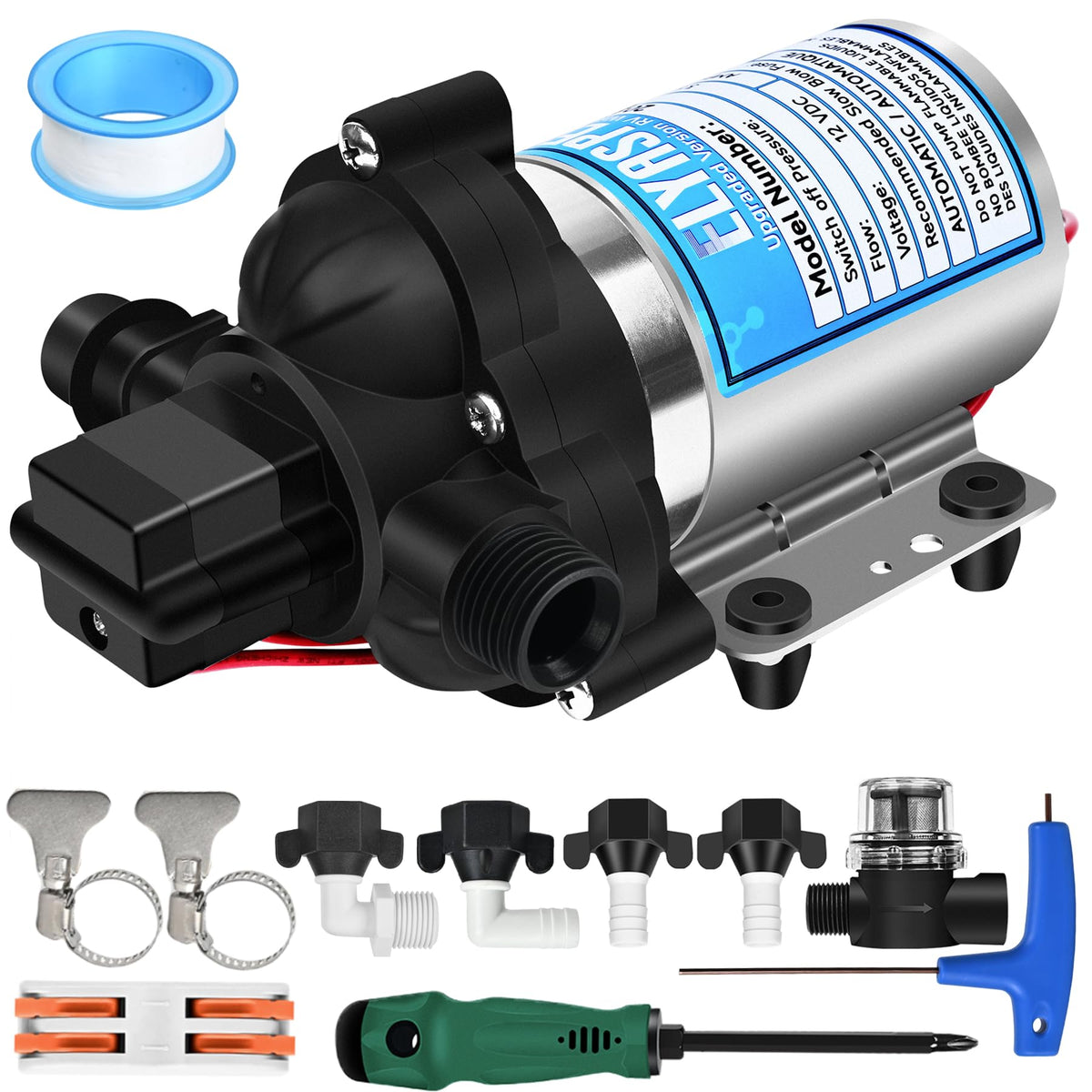 Elyaspedy front view pump showing compact design and reliable pressure
