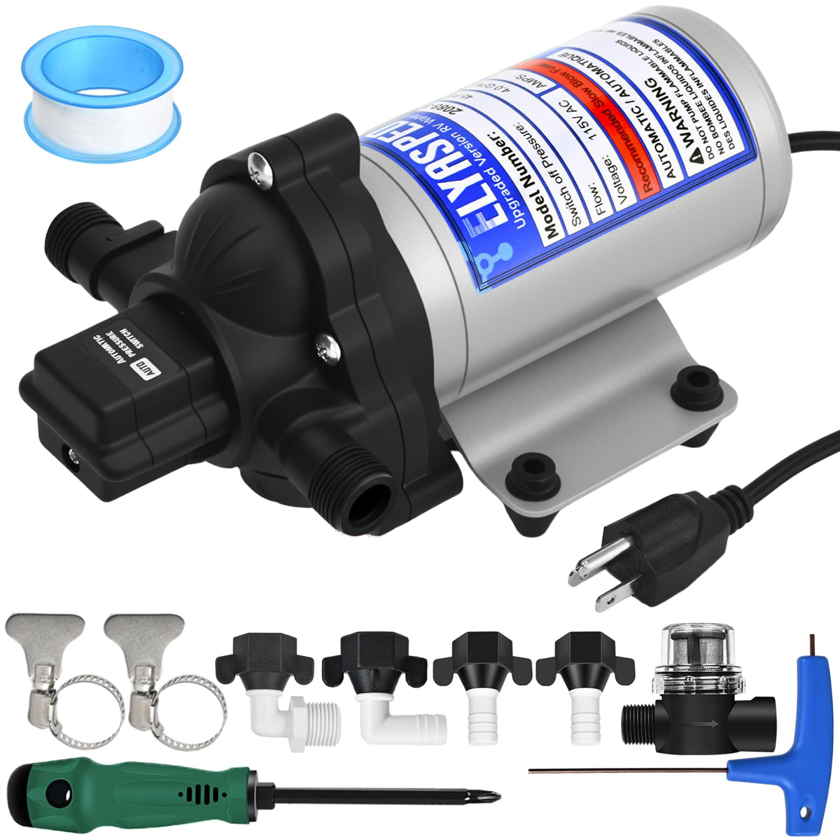 elyaspedy front view pump showing compact design and reliable performance