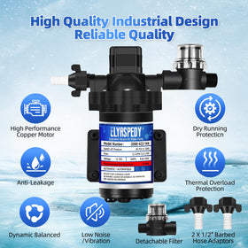 Elyaspedy motor thermal label detail highlighting overload protection for durability