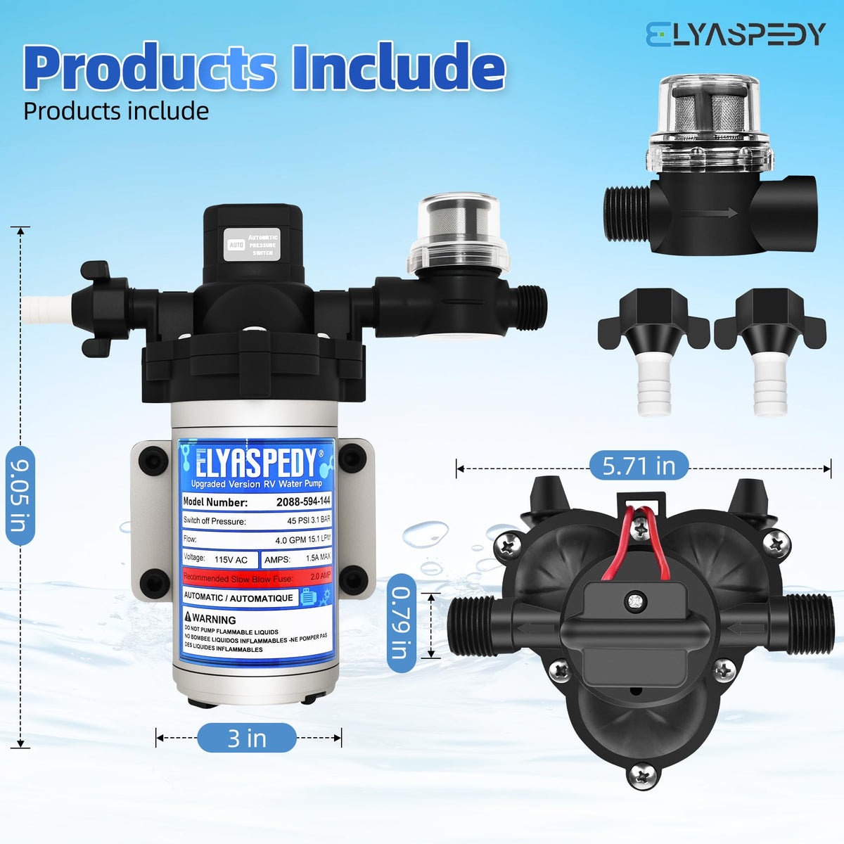 elyaspedy pump pressure switch closeup illustrating automatic start-stop benefit