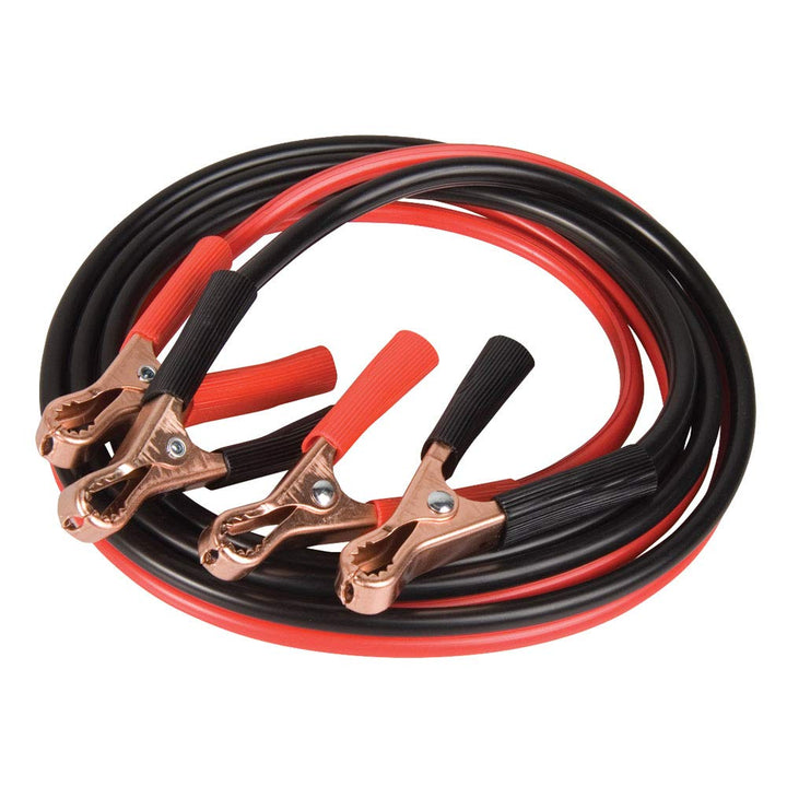Emgo front view packaging showing compact jumper cable set and benefits