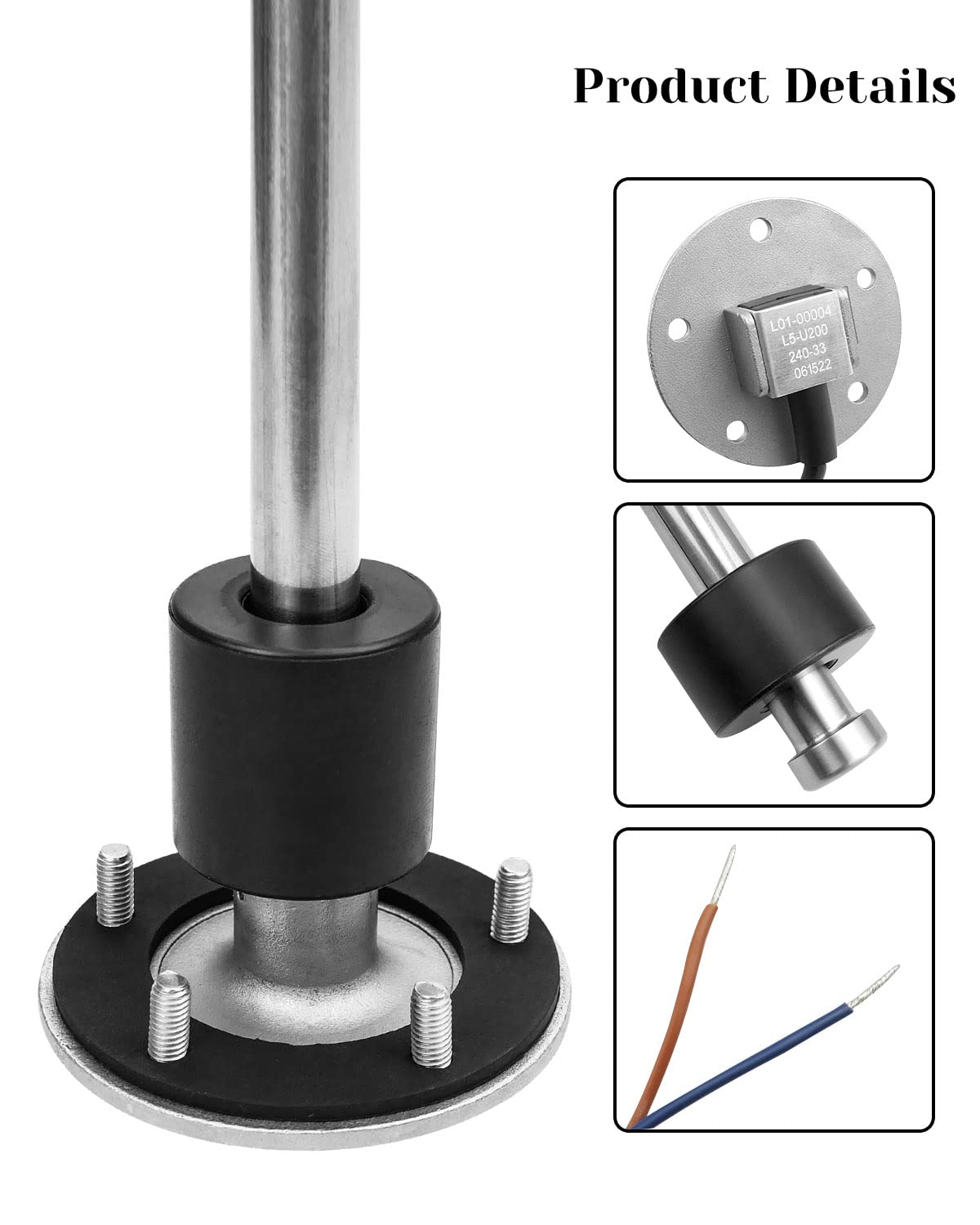 EMIHO sensor mounted on fuel tank demonstrating secure SAE 5-hole installation