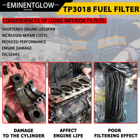 EMINENTGLOW filter installed in garage scene highlighting practical maintenance use