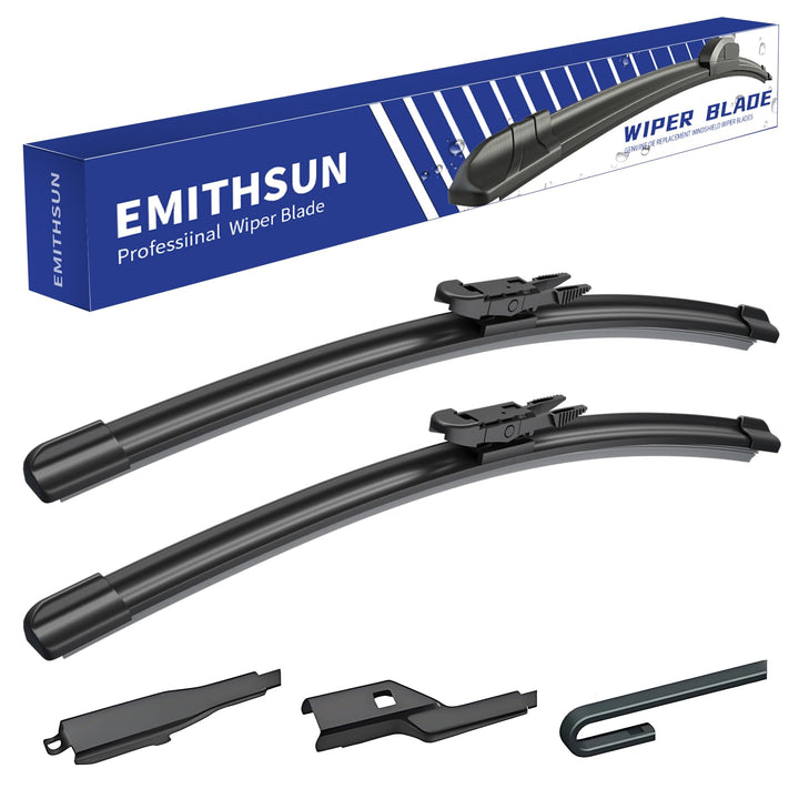 EMITHSUN front packaging showing 22-inch blades and model fitment benefit