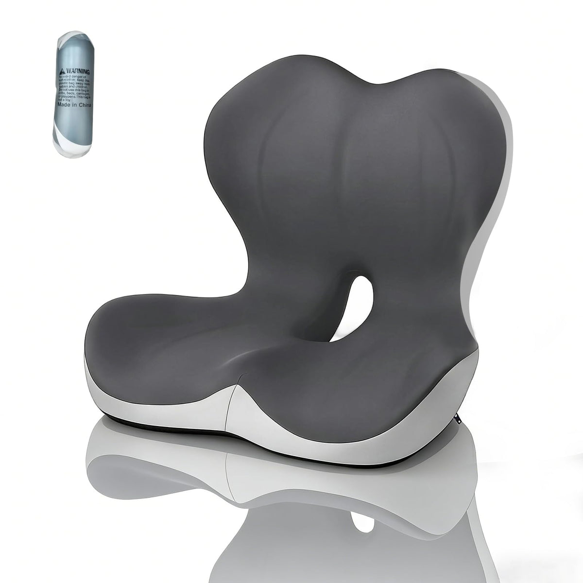Emurliy front view cushion showing ergonomic shape and immediate comfort