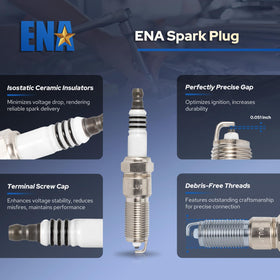 ENA close-up of iridium center electrode showing precise ignition tip
