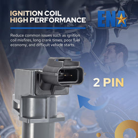 ENA coil installed in engine bay demonstrating restored ignition consistency