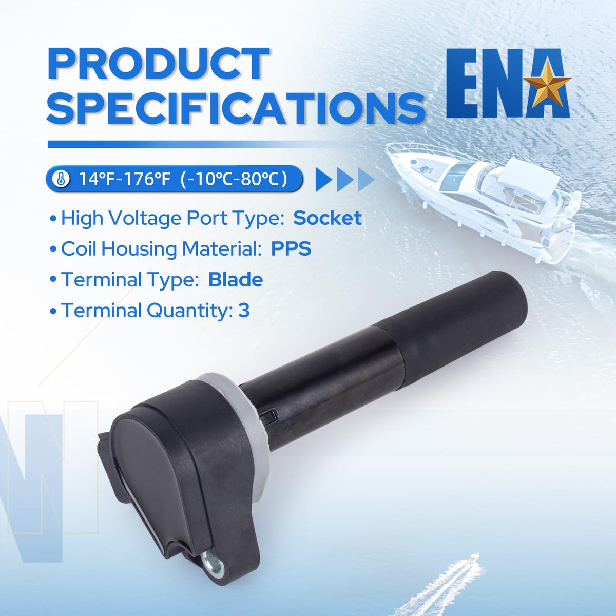 ENA coil in hand showing size and easy handling for installation
