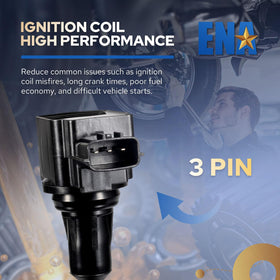 ENA coil installed on engine illustrating direct-fit ease and fast replacement