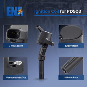 ENA coil installed on Ford engine illustrating direct-fit convenience