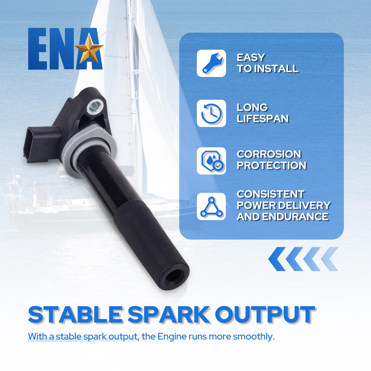 ENA coil mounting base detail highlighting durable bolt points