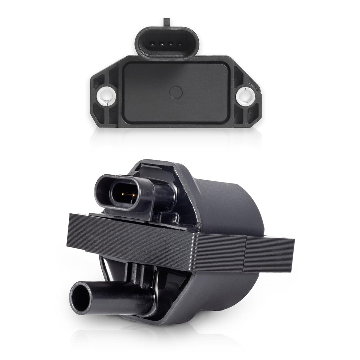 ENA coil pack front view showing mounting and fit for easy replacement