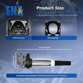 ENA coil pack being installed in garage setting showing DIY-friendly service benefit