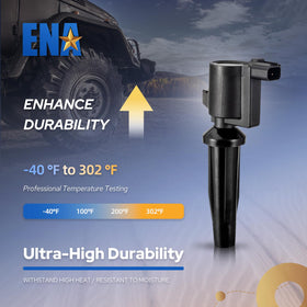 ENA coil pack installed on valve cover demonstrating correct fitment