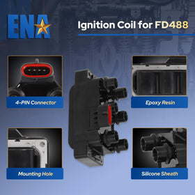 ENA coil pack mounting point demonstrating bolt-on valve cover fitment