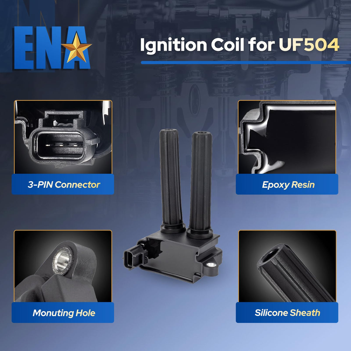 ENA connector detail highlighting secure plug fit and reliable signal
