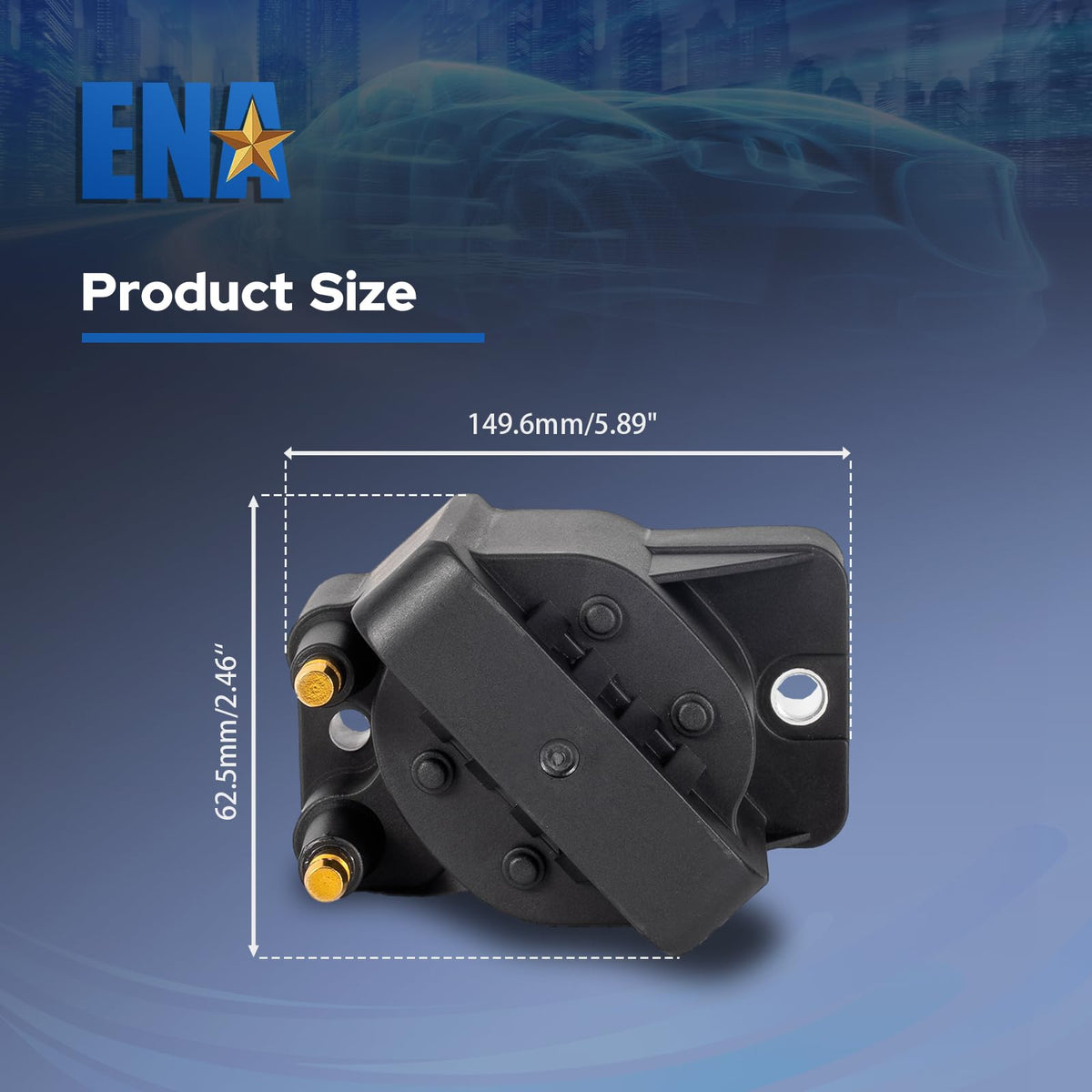 ENA coil plug and boot texture showing durable insulation benefit