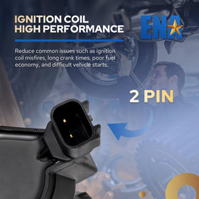 ENA coil set beside ruler showing dimensions for fit verification and installation planning