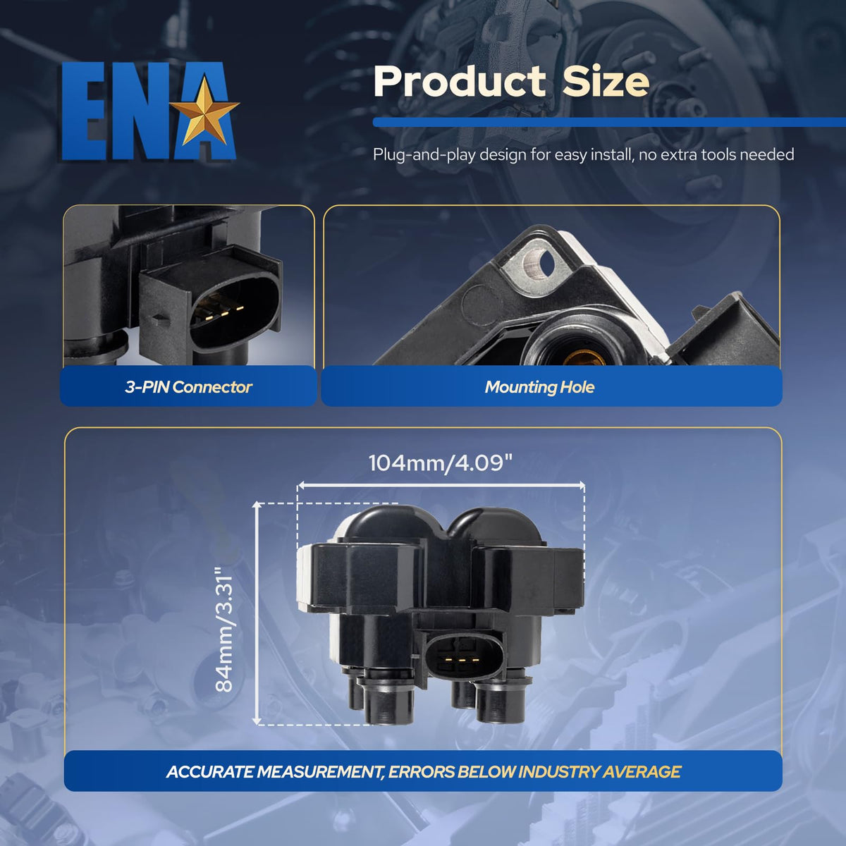 ENA coil pack being installed in a garage illustrating user-friendly service