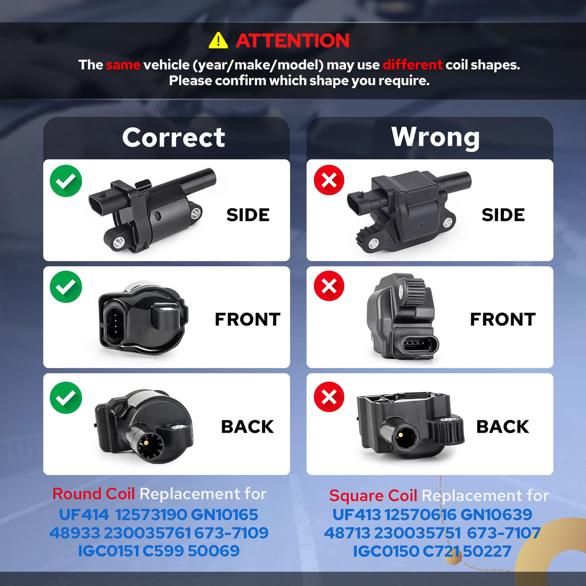 ENA coilpack mounted on valve cover demonstrating straightforward installation