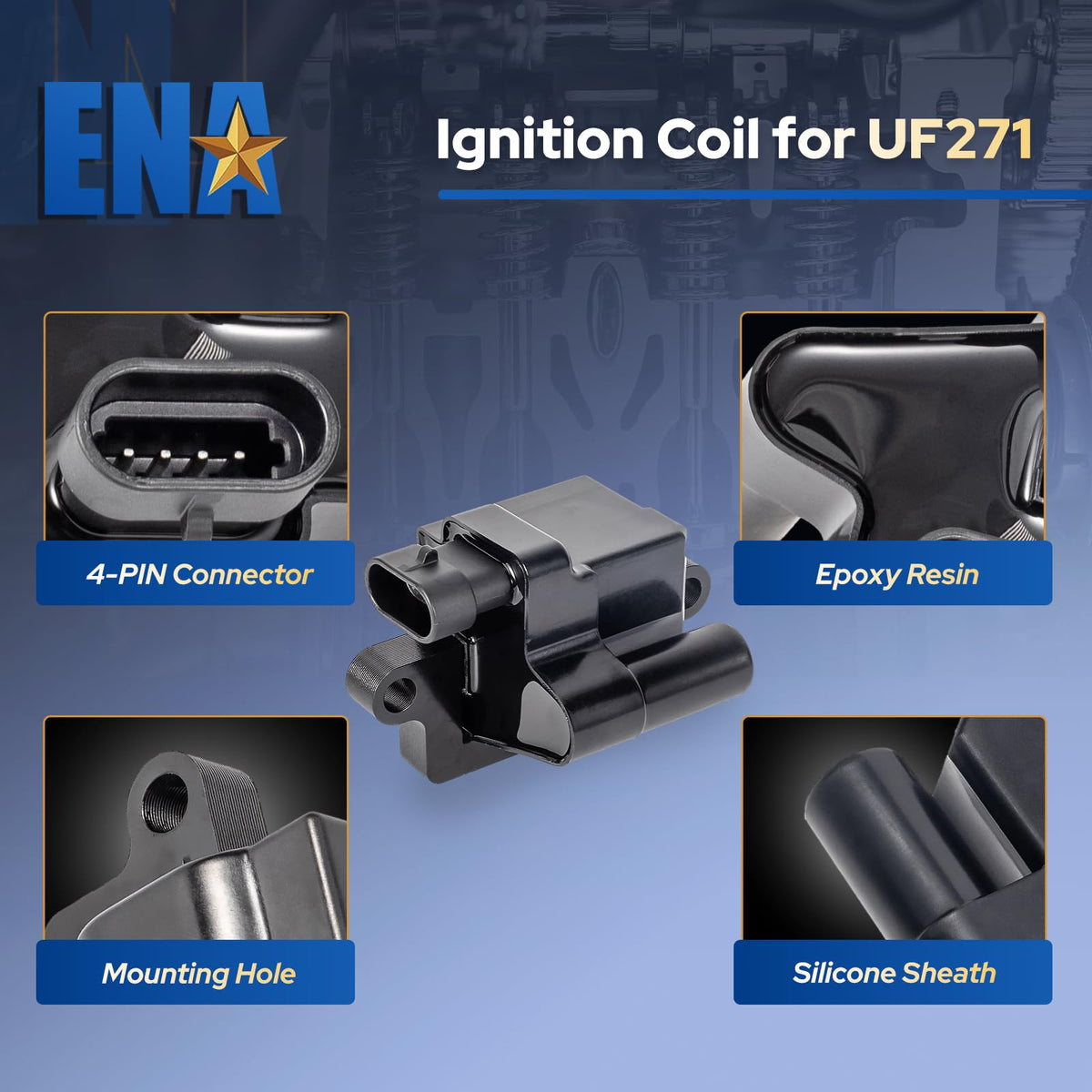 ENA coil beside ruler showing compact size for fitment confidence
