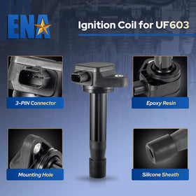 ENA coil side profile revealing molded housing for heat and vibration resistance