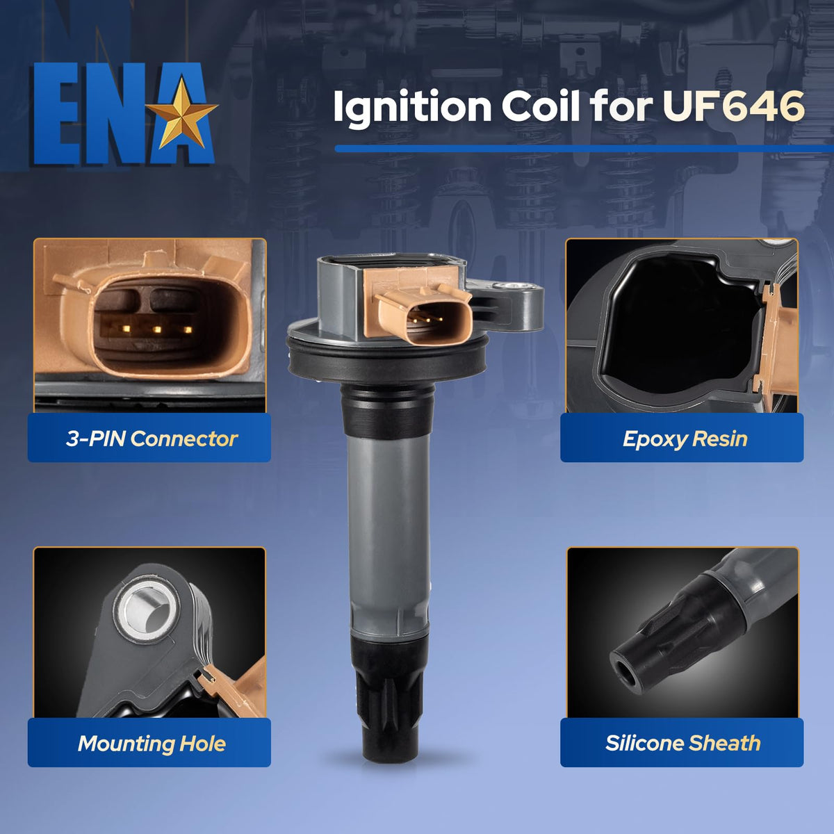 ENA coil pack side profile highlights durable housing benefit