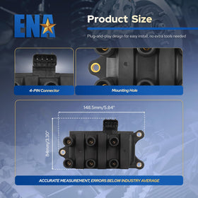ENA coil pack spark boot texture illustrating durable insulation and seal
