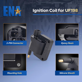 ENA coil pack terminal closeup with clear connectors for reliable electrical contact