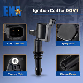 ENA installed coils in engine bay demonstrating direct fit and consistent spark delivery