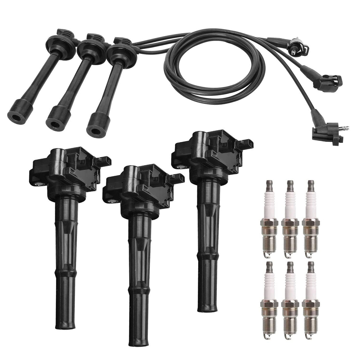 ENA front packaging showing coils, plugs, wires and compatibility benefits
