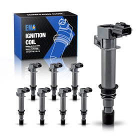 ENA front view packaging showing eight coil packs and clear compatibility labeling for quick identification