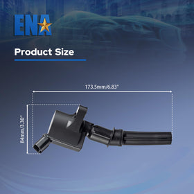 ENA ignition coil close-up of boot and terminal highlighting durable construction and fit