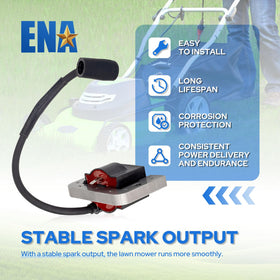 ENA ignition coil mounting holes closeup showing precise fit and alignment