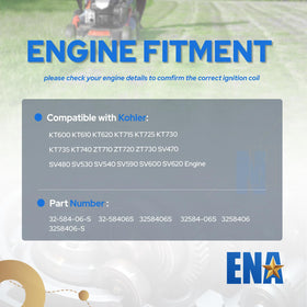ENA ignition coil side profile highlighting sturdy housing for durability