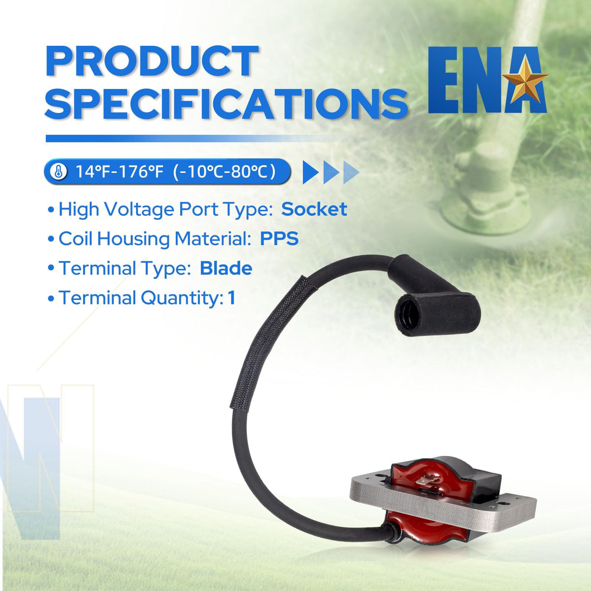 ENA ignition coils packaged set showing two coils ready for installation